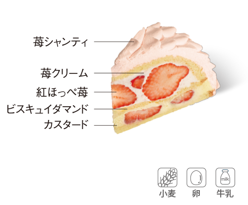 【1月おすすめケーキ】紅ほっぺ苺のモンブラン