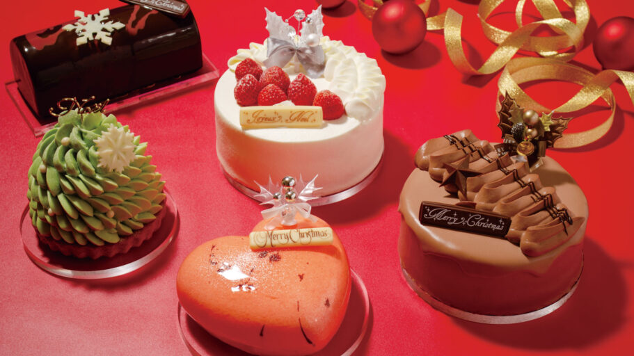 冷凍用に考えられたイチゴのクリスマスケーキ - 菓子/デザート