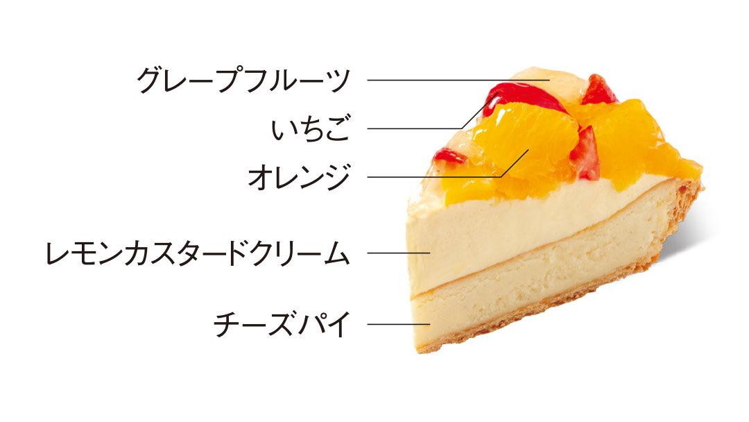 1月おすすめケーキ：フルーツチーズパイ