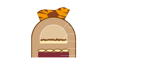 ブッシュドノエル断面図